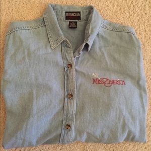 Miss America denim shirt size M